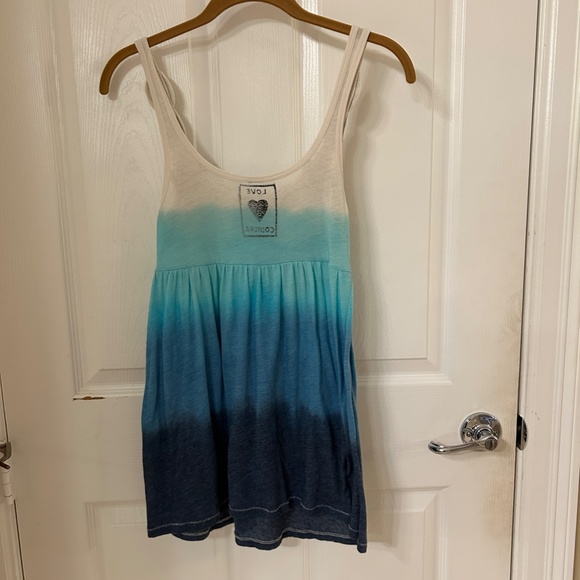 Love Couture Embroidered Triple Dyed Tank Top - One Size - Like New! - Picture 2 of 6